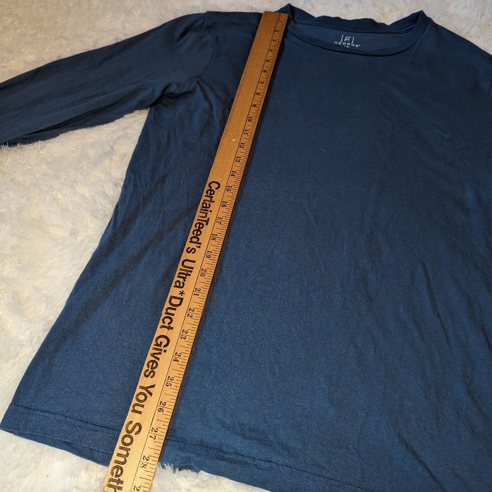 George Men's blue long sleeve t-shirt - Picture 9 of 10